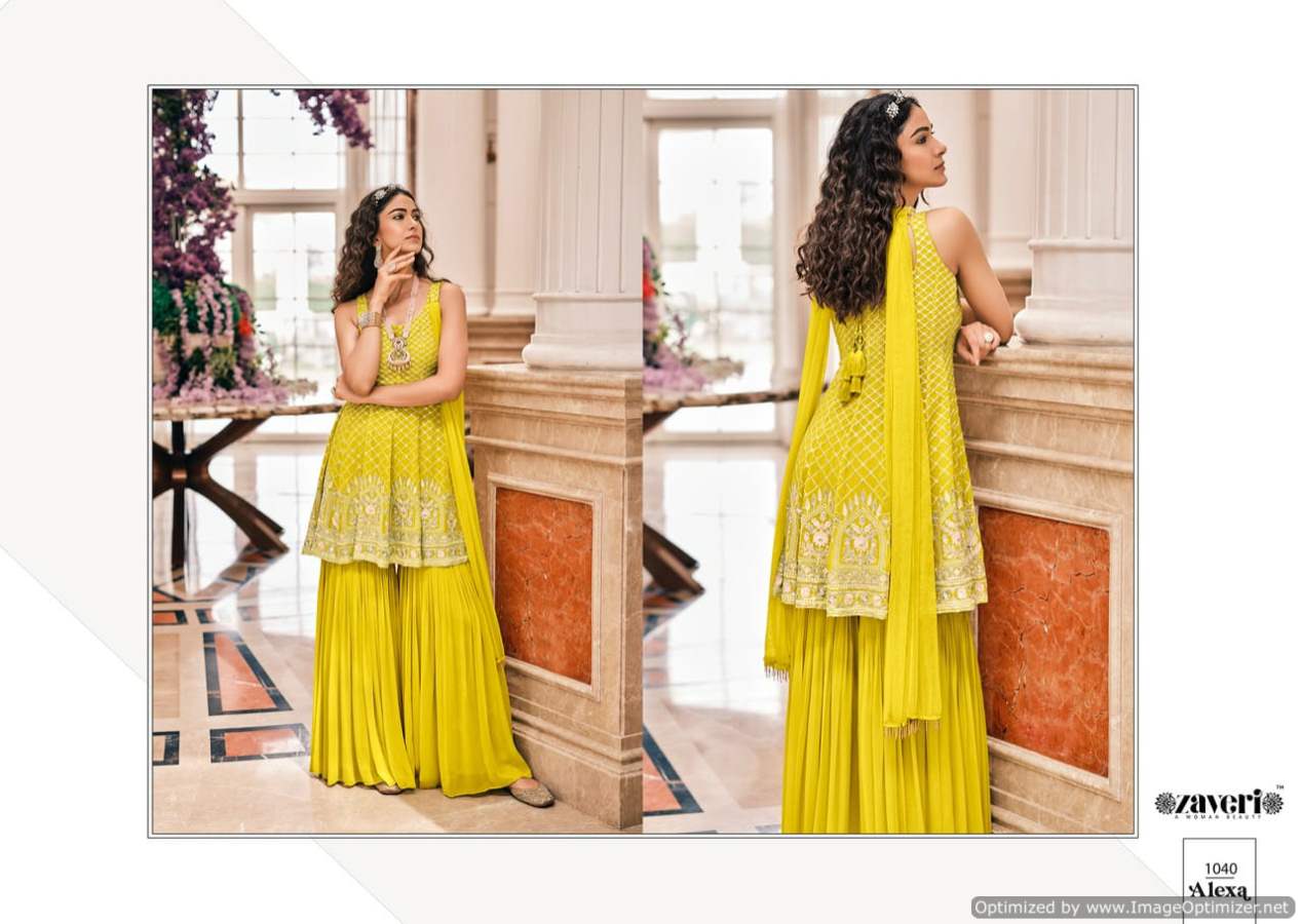 Zaveri Alexa Nx Exclusive Georgette Heavy Festive Wear Ready Made  Latest Collection